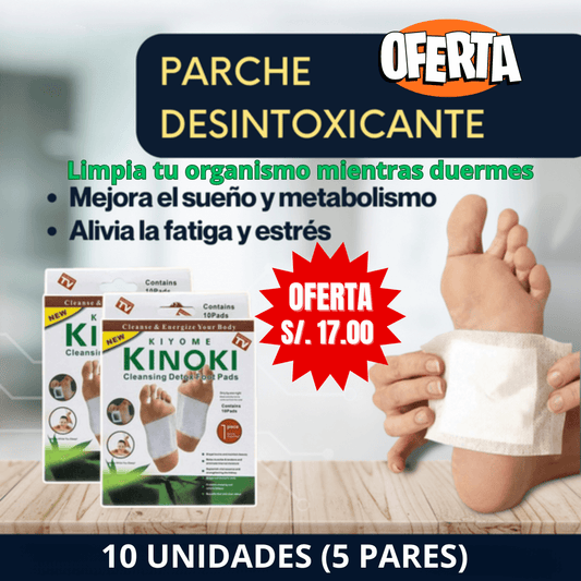 PARCHES DESINTOXICANTES PARA PIES KINOKI