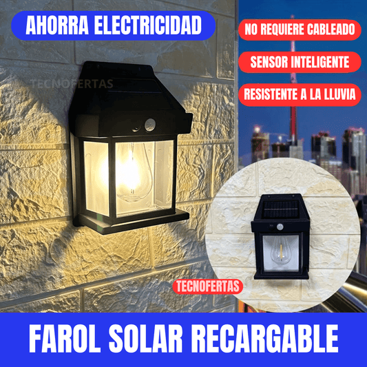 FAROL SOLAR PARA PARED